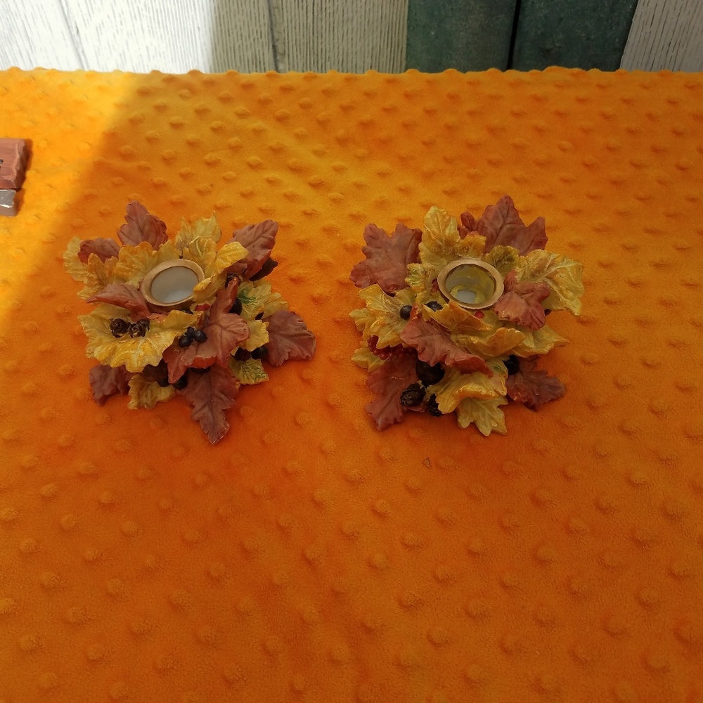 Autumn candle holders